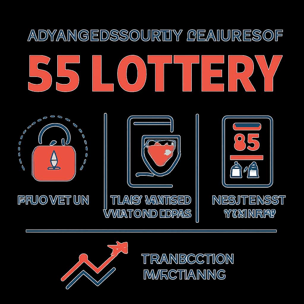 Illustration explaining security protocols for 55 Lottery.