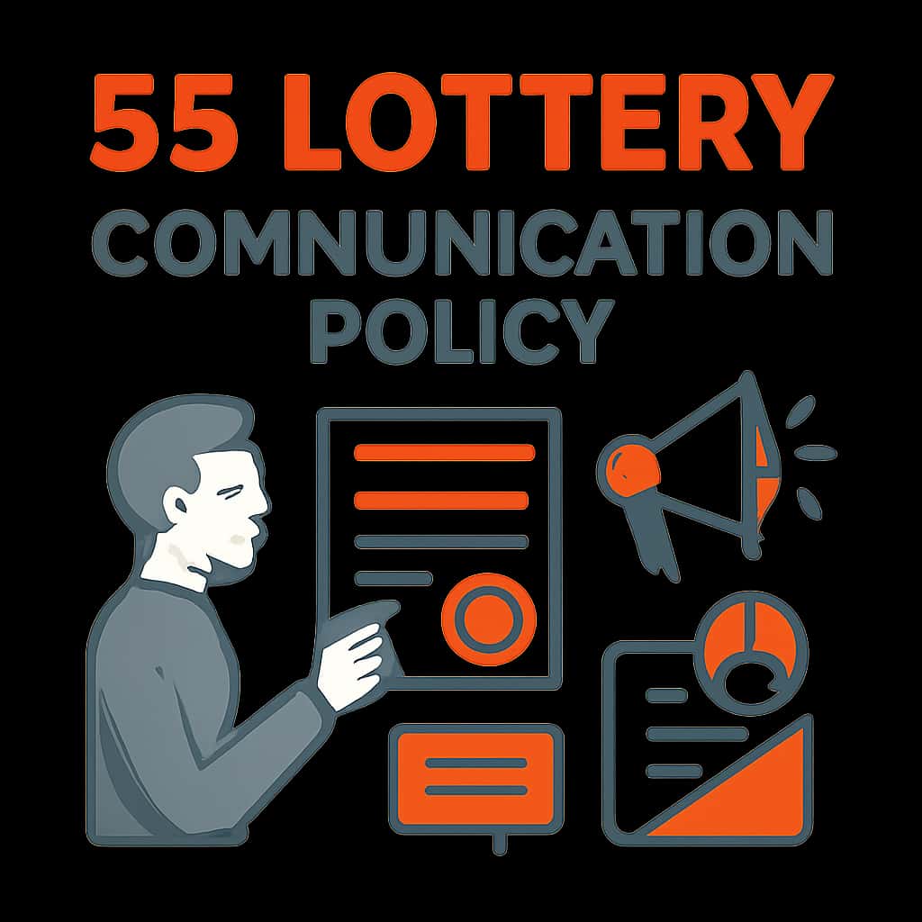 Diagram illustrating 55 Lottery Communication Policy.