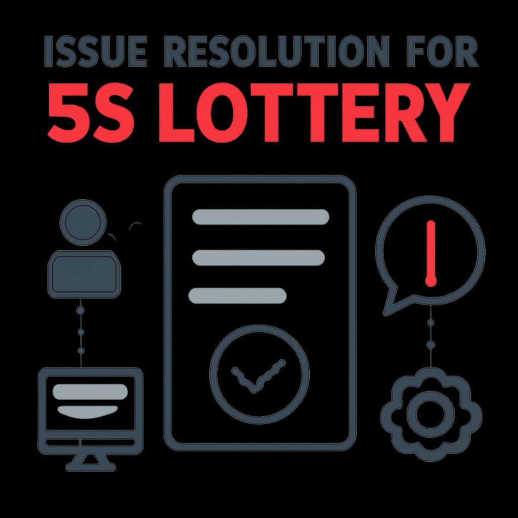 Diagram illustrating steps for resolving access issues with 55 Lottery.