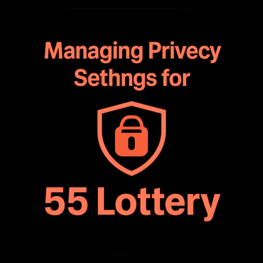 Icon representing 55 Lottery privacy settings management.