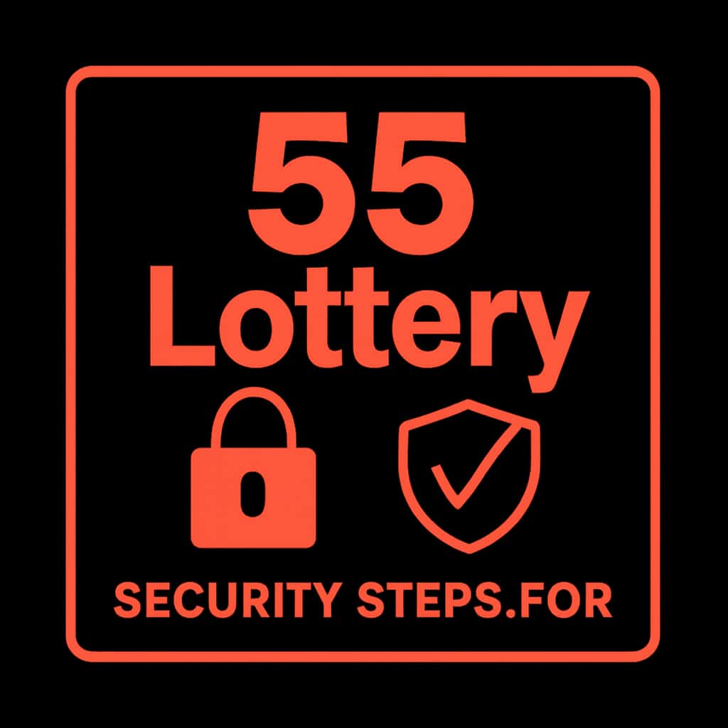 Icon representing security steps for 55 Lottery.