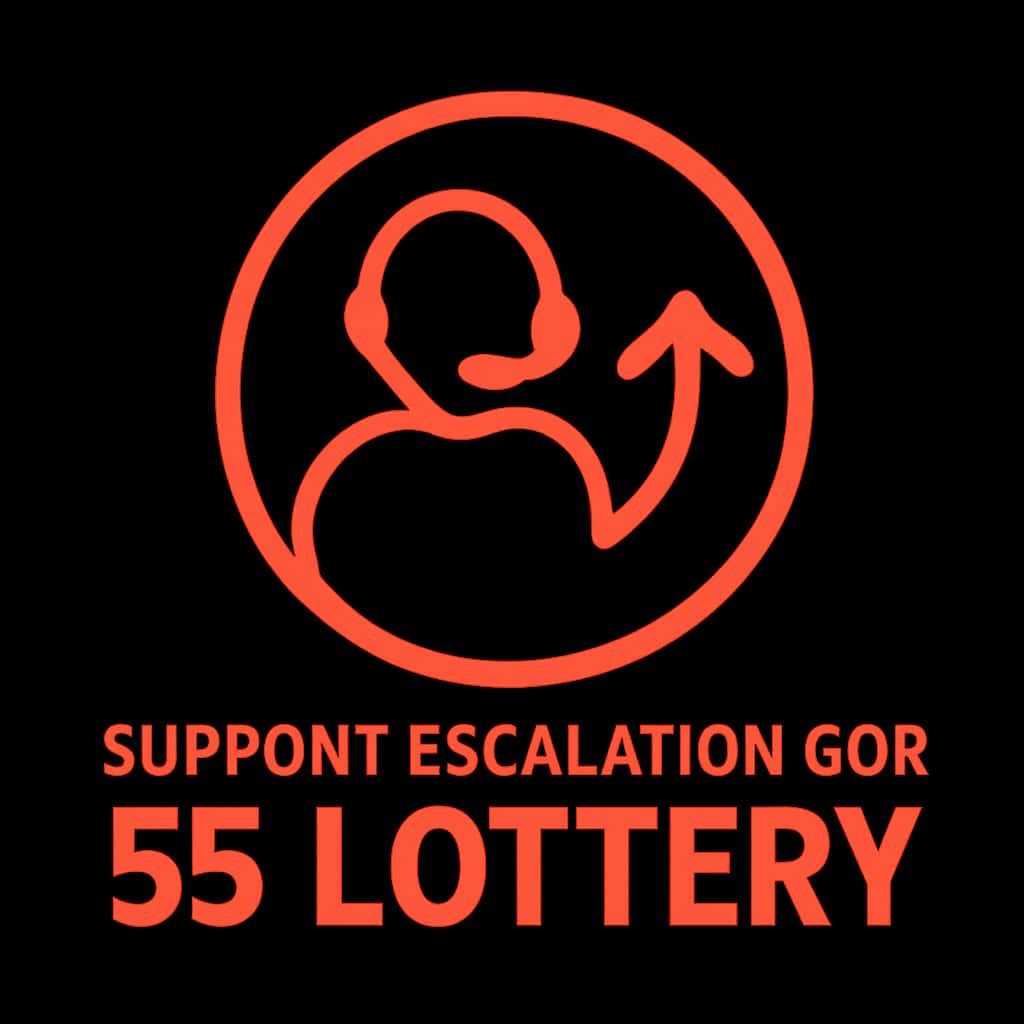 Icon for Support Escalation in 55 Lottery, highlighting security and access.