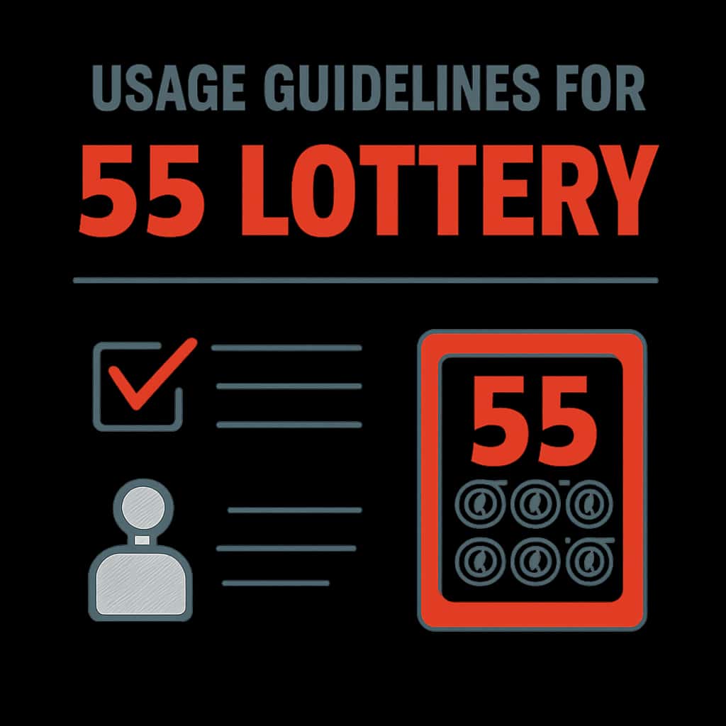 An illustration detailing secure access steps for the 55 Lottery.