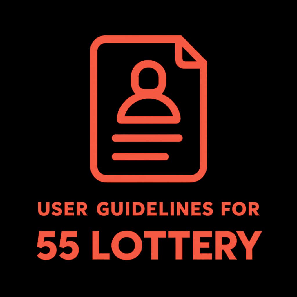 Icon representing guidelines for 55 Lottery account security.