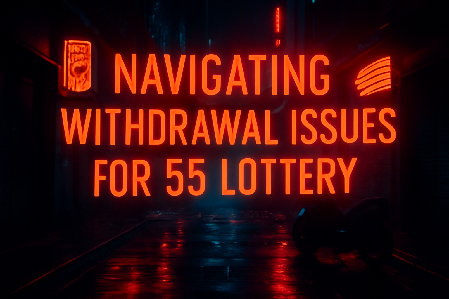 A futuristic interface illustrating troubleshooting steps for secure login on 55 Lottery.