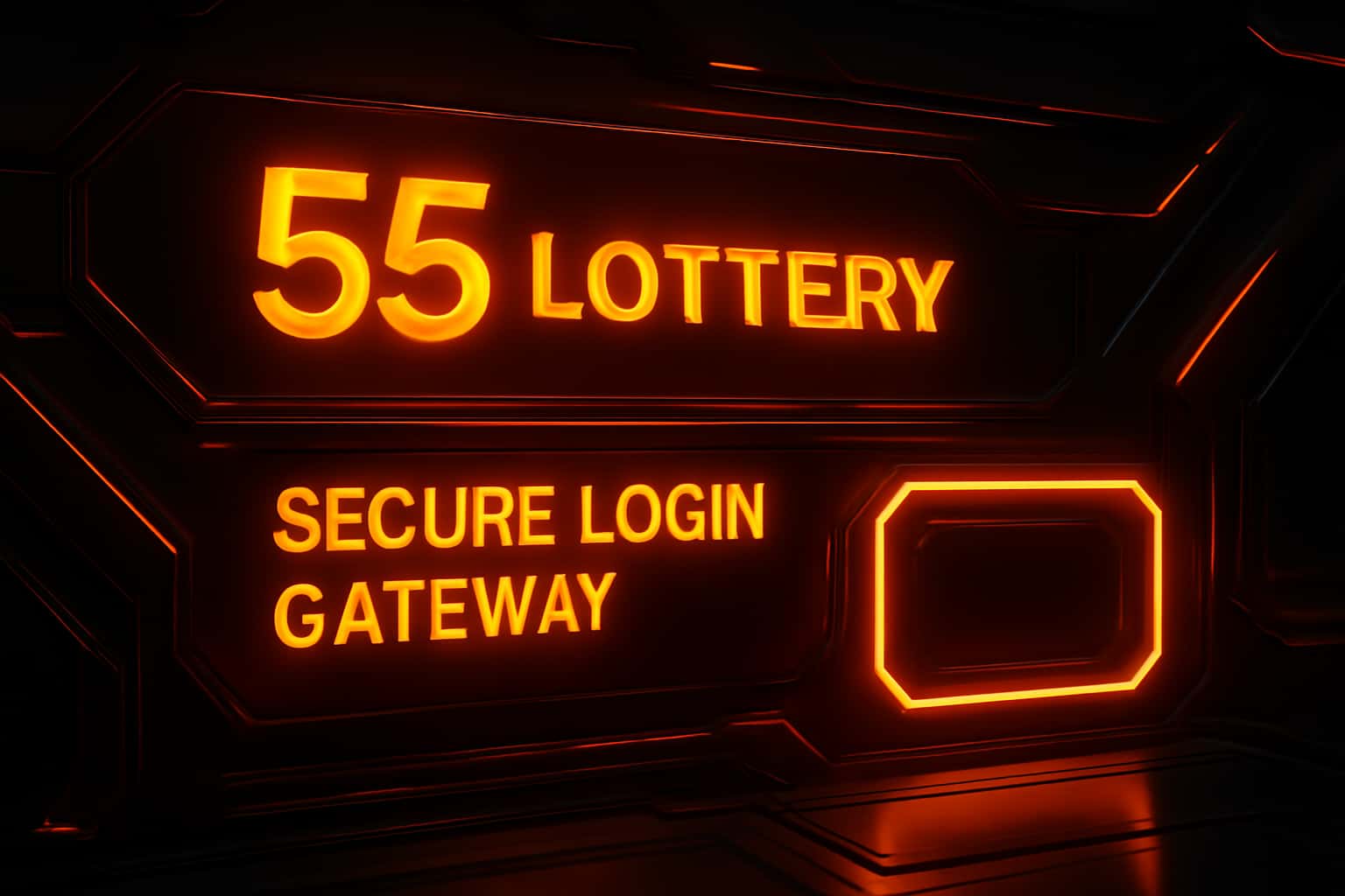 Futuristic login interface design
