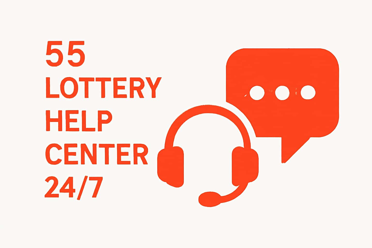 55 Lottery Help Center 24/7 Interface