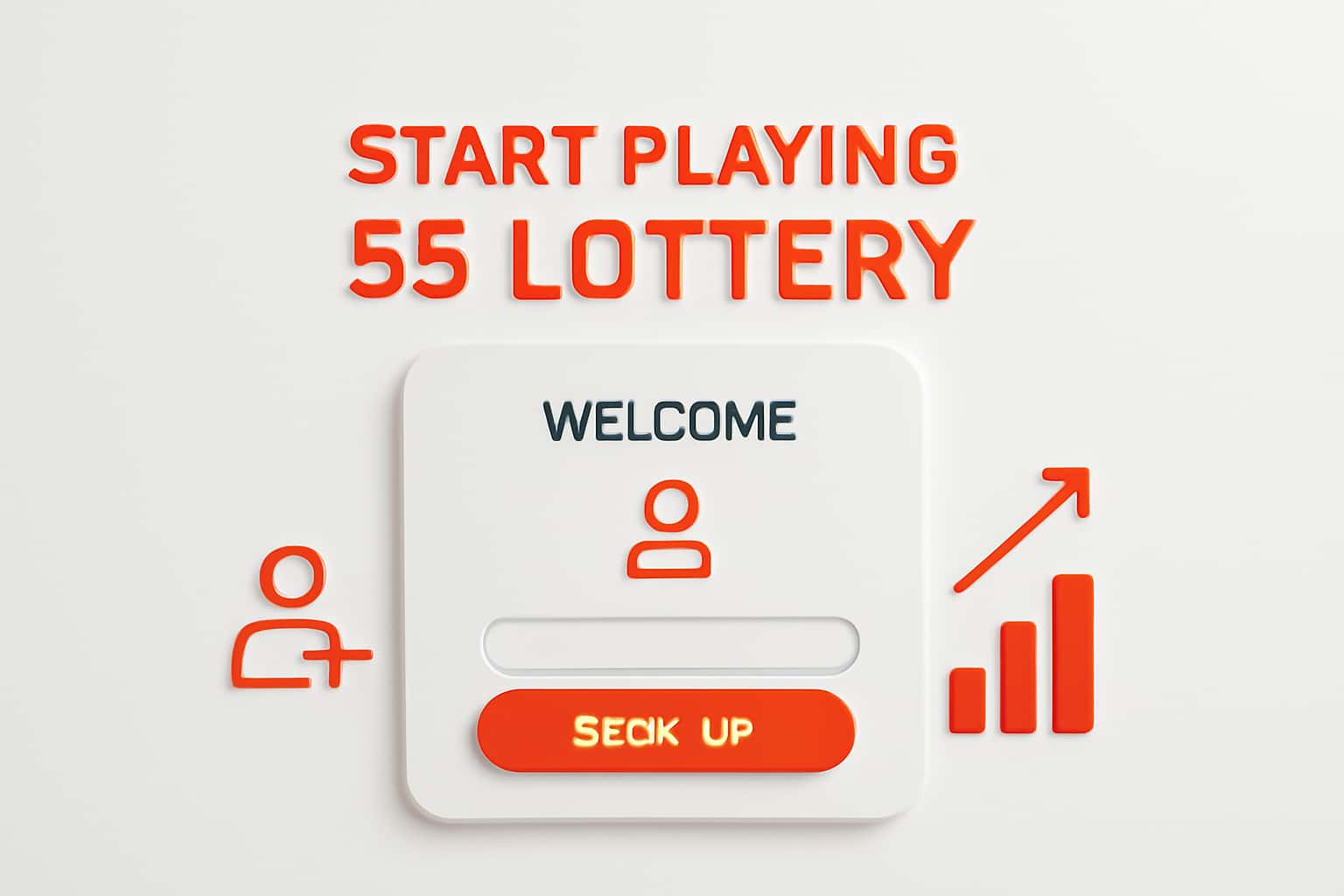 Start Playing 55 Lottery - Sign Up Interface