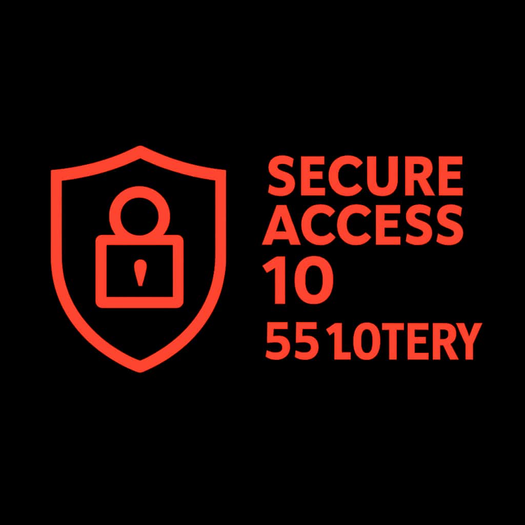 Icon representing secure access to 55 Lottery.
