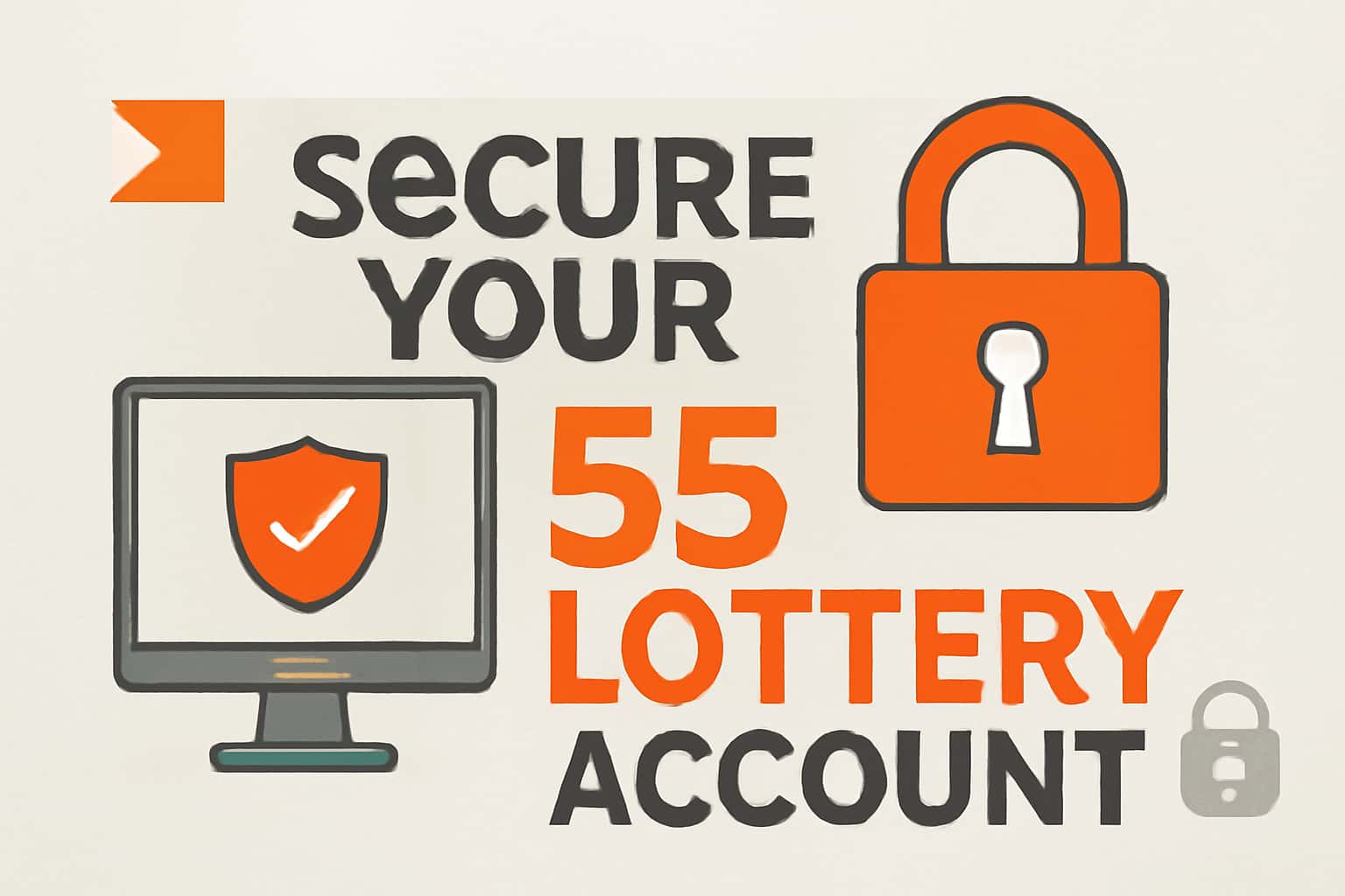 An informative digital representation of securing a 55 Lottery account.