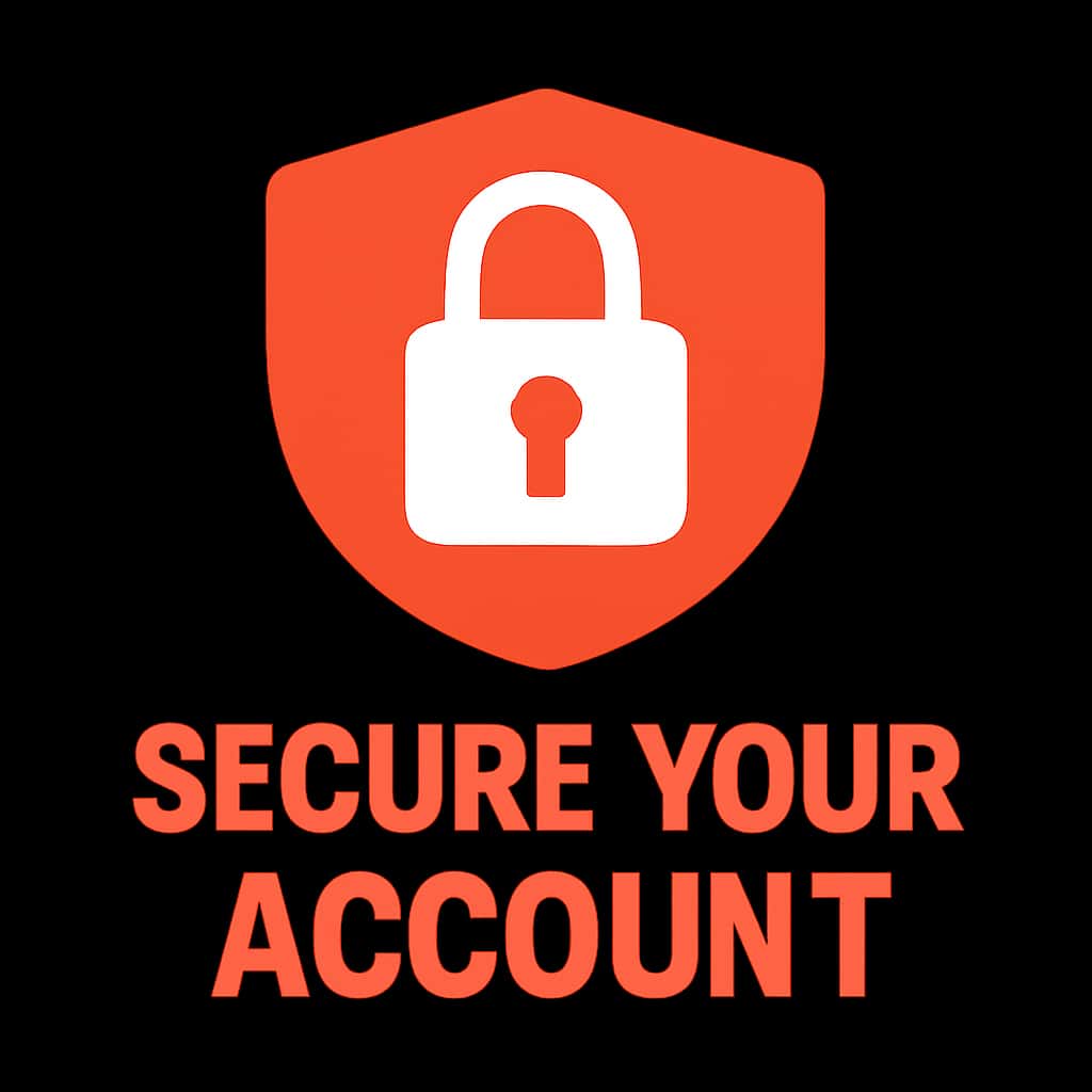 Icon illustrating the concept of securing a 55 Lottery account.