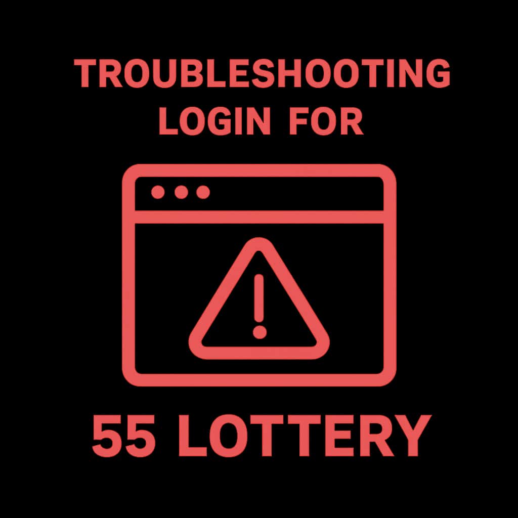 Icon representing support for login troubleshooting for 55 Lottery.